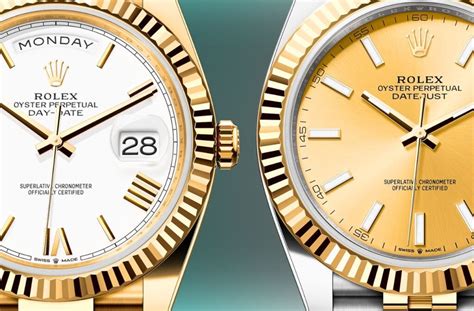 rolex day date vs datejust.